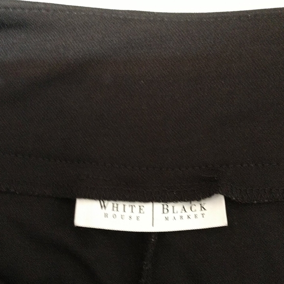 Ankle Slits - Black Pants WHBM sz 2 - Picture 5 of 6